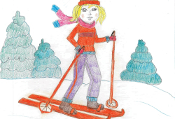 Спортивная страна. Лыжный спорт. Тиманова Анастасия, 8 лет